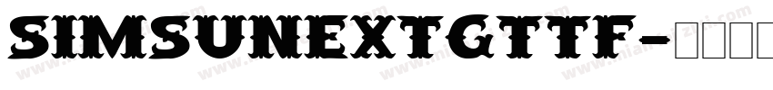 SimsunExtGttf字体转换