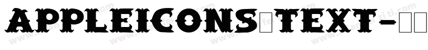 appleicons_text字体转换