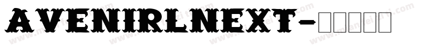 avenirlnext字体转换
