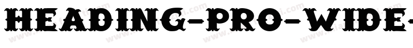 heading-pro-wide-ext字体转换