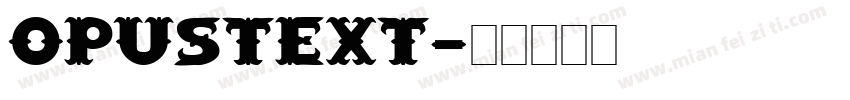 opustext字体转换