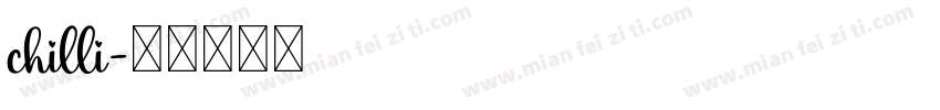 chilli字体转换