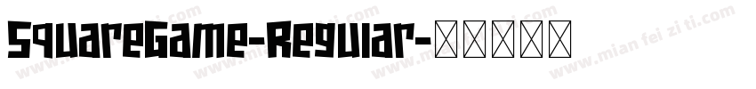 SquareGame-Regular字体转换