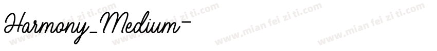 Harmony_Medium字体转换