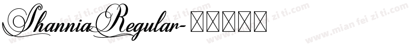 ShanniaRegular字体转换
