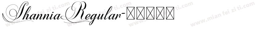 ShanniaRegular字体转换