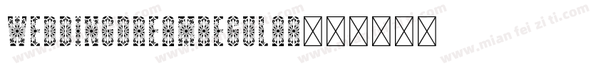 WeddingDreamRegular字体转换