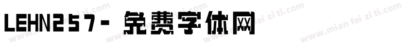 LEHN257字体转换