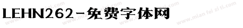 LEHN262字体转换