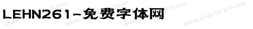 LEHN261字体转换