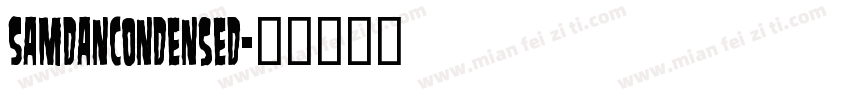 SamdanCondensed字体转换