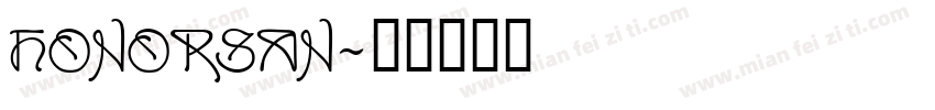 HONORSAN字体转换