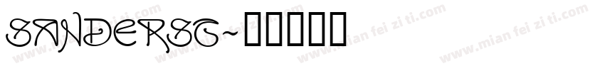 Sanderst字体转换