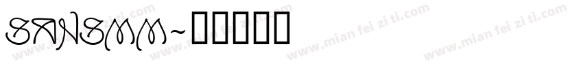 SansMM字体转换