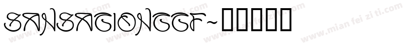 Sansationttf字体转换