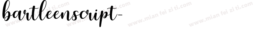bartleenscript字体转换