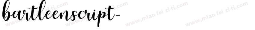 bartleenscript字体转换