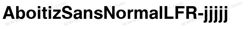 AboitizSansNormalLFR字体转换