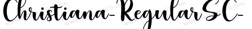 Christiana-RegularSC字体转换