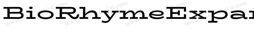 BioRhymeExpanded-Re字体转换