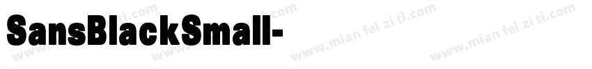 SansBlackSmall字体转换