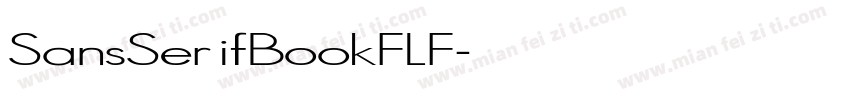 SansSerifBookFLF字体转换