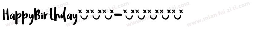 HappyBirthday手机版字体转换