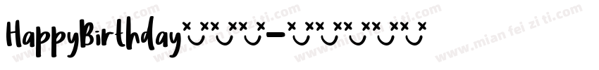 HappyBirthday手机版字体转换