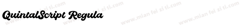 QuintalScript-Regula字体转换