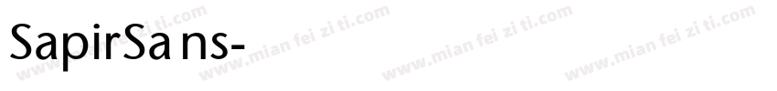 SapirSans字体转换