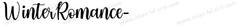WinterRomance字体转换