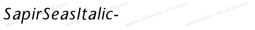 SapirSeasItalic字体转换