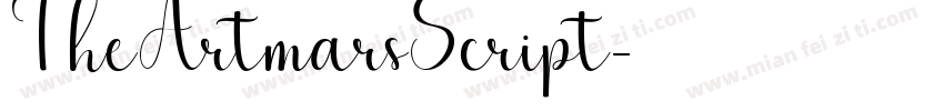 TheArtmarsScript字体转换