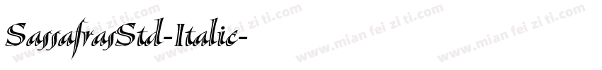 SassafrasStd-Italic字体转换