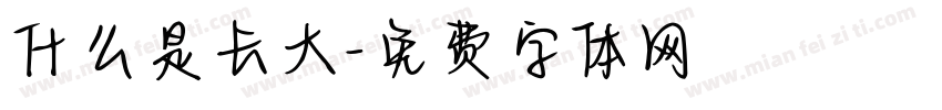 什么是长大字体转换