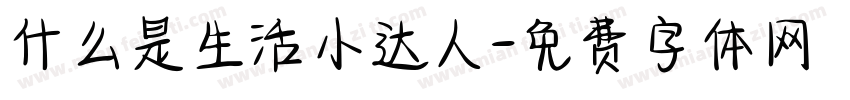 什么是生活小达人字体转换
