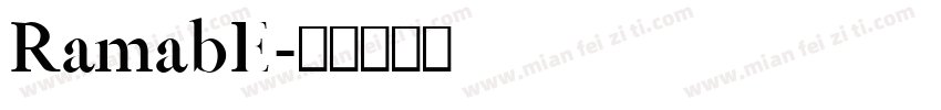 RamabE字体转换