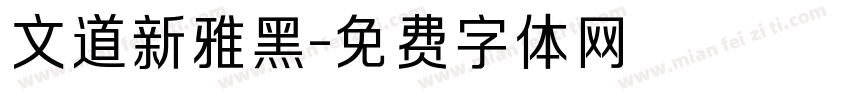 文道新雅黑字体转换