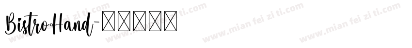 BistroHand字体转换