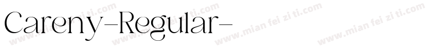 Careny-Regular字体转换