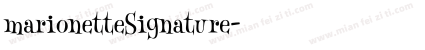 marionetteSignature字体转换