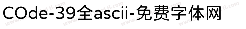 COde-39全ascii字体转换