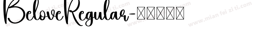 BeloveRegular字体转换