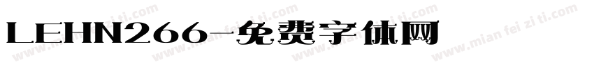 LEHN266字体转换