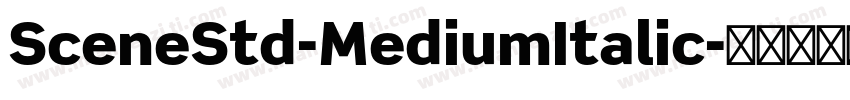 SceneStd-MediumItalic字体转换