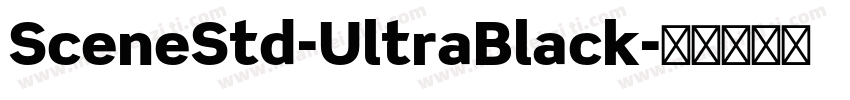 SceneStd-UltraBlack字体转换