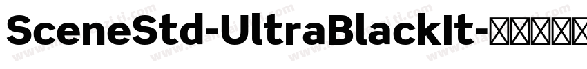 SceneStd-UltraBlackIt字体转换
