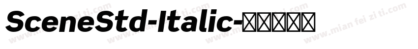SceneStd-Italic字体转换