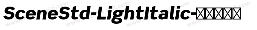 SceneStd-LightItalic字体转换