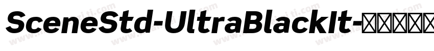 SceneStd-UltraBlackIt字体转换